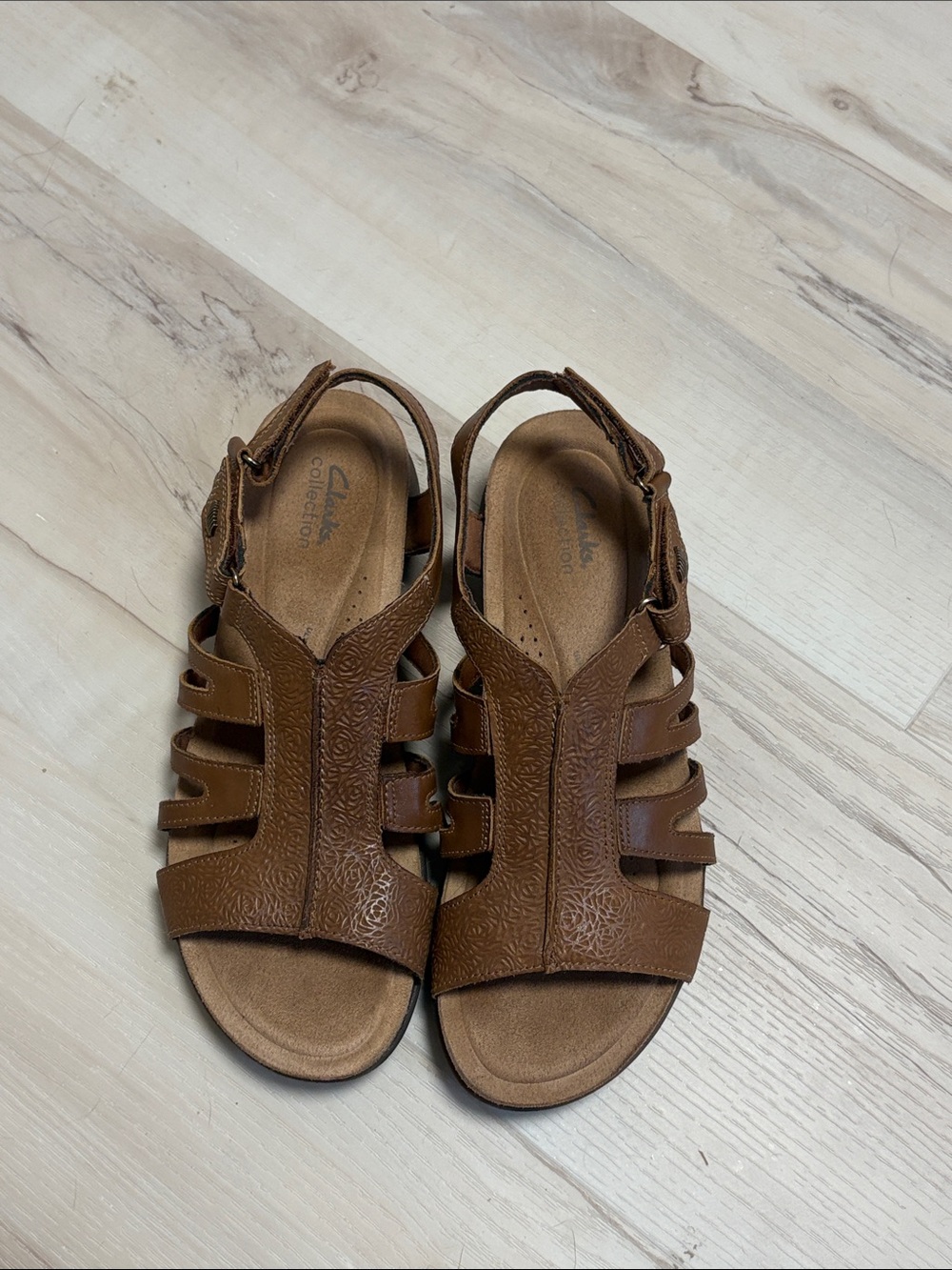 Clarks Brown Strappy Slingback Sandals | Size 11 | Comfortable!